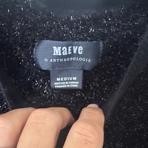 Anthropologie Maeve Pamela Tinsel Shimmer Sweater size Medium NWT - Picture 5 of 9